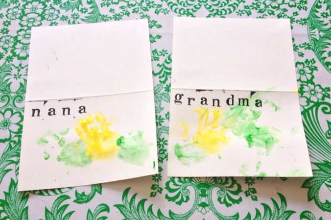 Little Stitch Blog: Baby-made Mother's Day Cards